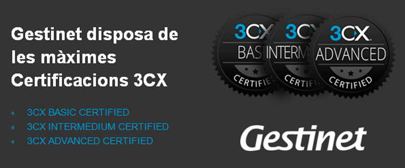 Certifiación 3cx gestinet Certifiación 3cx gestinet